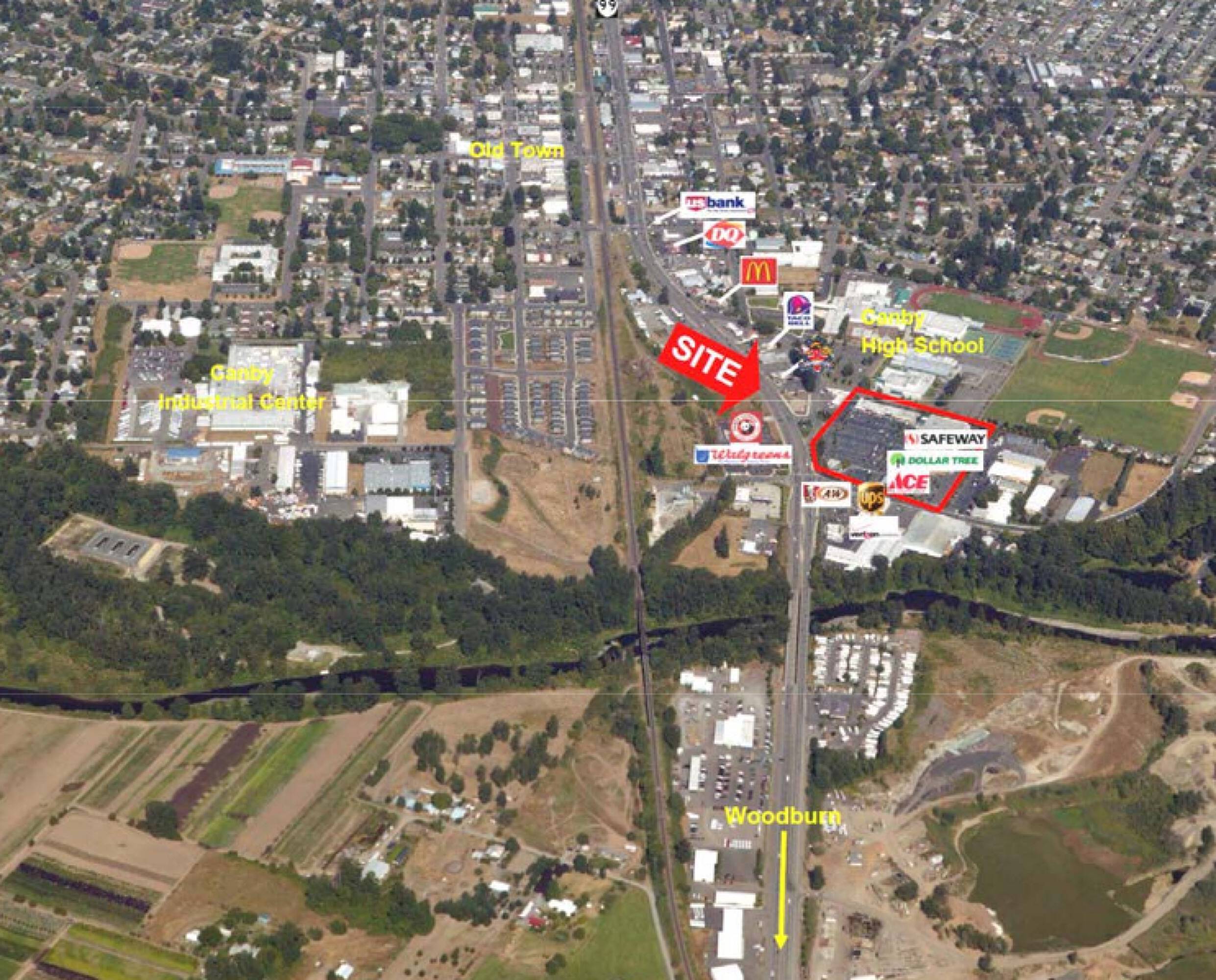 Highway 99E & Berg Avenue, Canby, OR 97013 Retail Space for Lease Canby Square