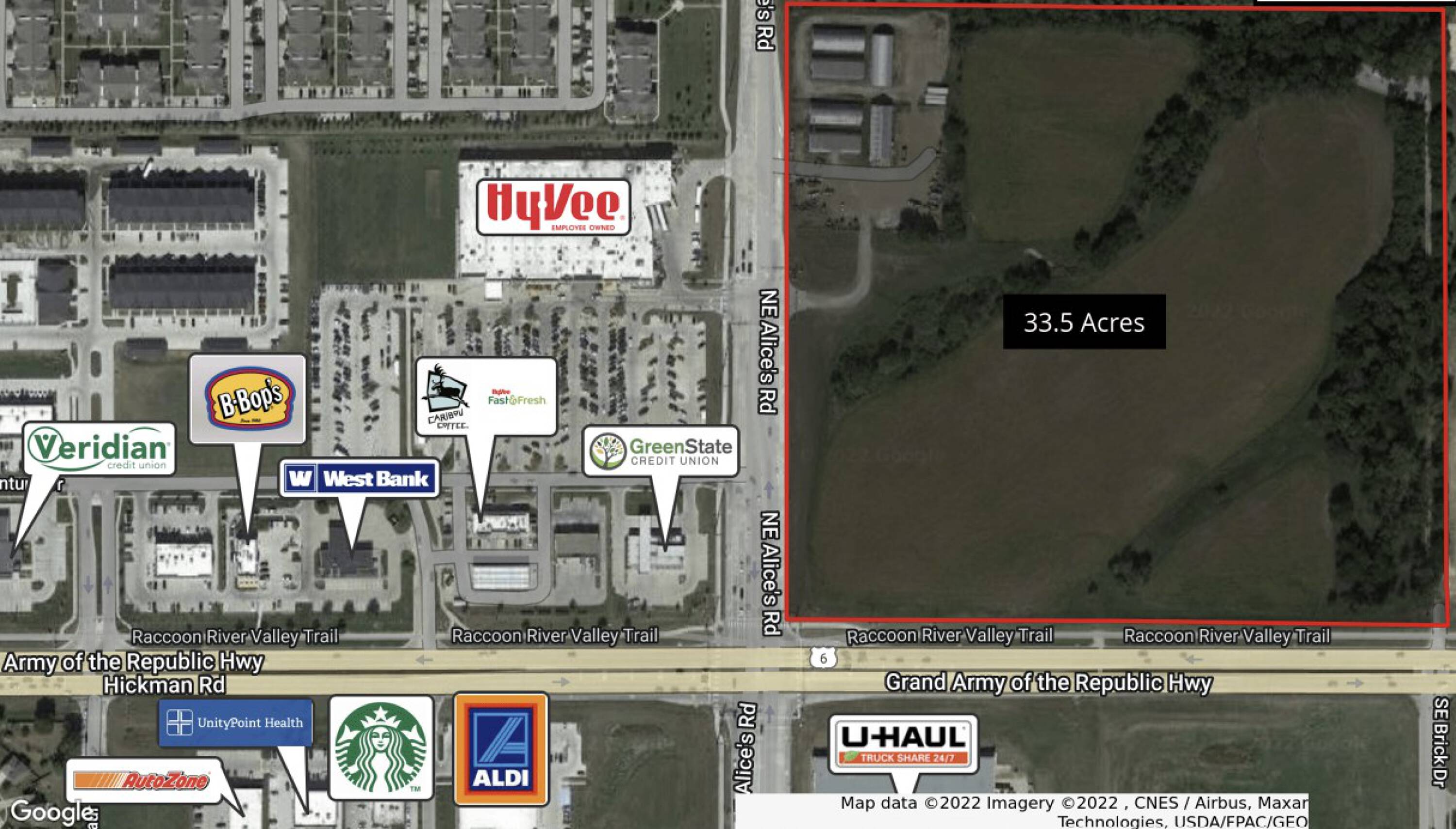 Northeast Corner of Hickman & Alice's Road, Waukee, IA 50263 | Crexi.com