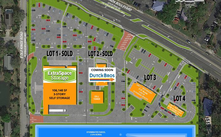 Pictures of Land property located at 756 & 760 W. Granada Blvd, Ormond Beach, FL 32174 for lease - image #1