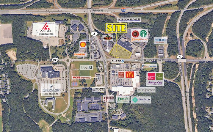 Pictures of Retail, Land property located at 1200 Quaker Lane, East Greenwich, RI 02818 for lease - image #1