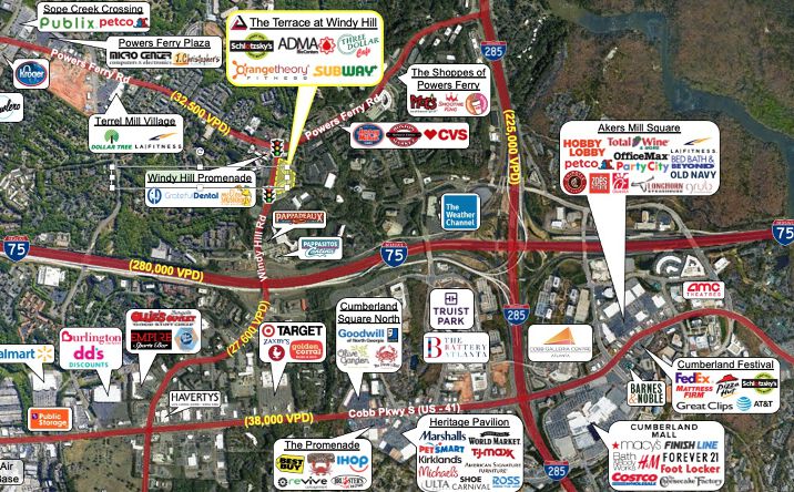 Pictures of Retail property located at 3000 Windy Hill Rd SE, Marietta, GA 30067 for lease - image #1