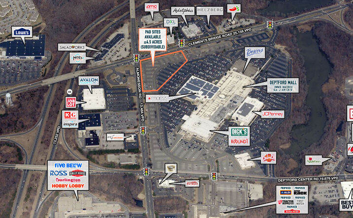 Pictures of Retail property located at 1750 Deptford Center Rd, Deptford, NJ 08096 for lease - image #1