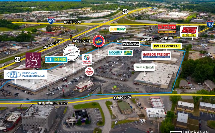Pictures of Retail property located at 621 Old Hickory Blvd, Jackson, TN 38305 for lease - image #1