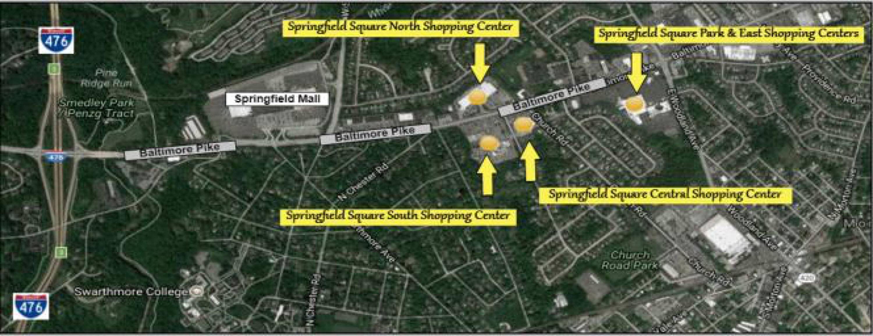 1001 Baltimore Pike, Springfield, PA 19064 Retail Space for Lease Springfield Square South