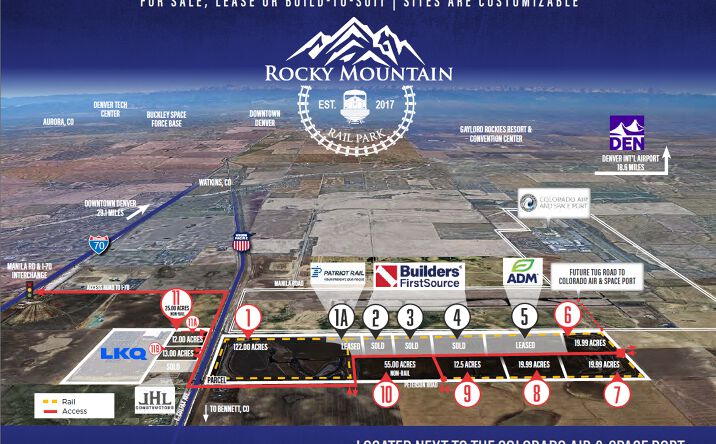 Pictures of Industrial, Land property located at Rocky Mountain Rail Park, Bennett, CO 80102 for lease - image #1