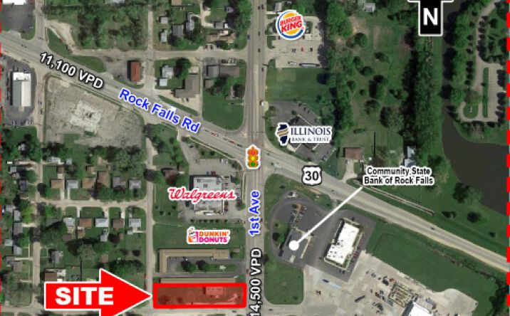 Pictures of Retail, Land property located at NWC Route 40 & W. 19th St., Rock Falls, IL 61071 for lease - image #1