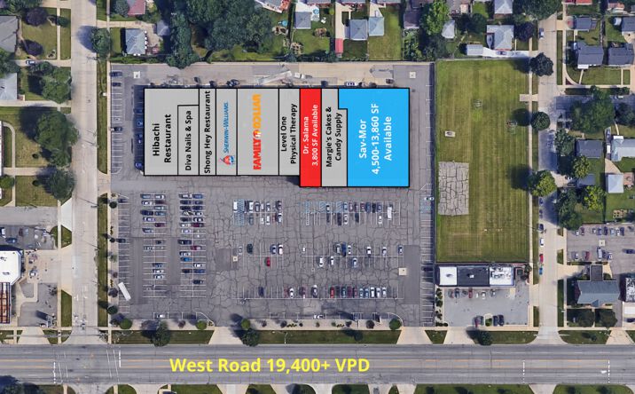 Pictures of Retail property located at 3390-3520 West Road, Trenton, MI 48183 for lease - image #1