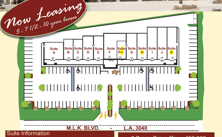 Pictures of Retail, Office property located at 1826 Martin Luther King Blvd, Houma, LA 70360 for lease - image #1