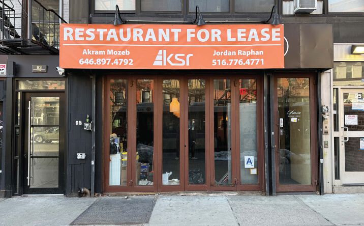 Pictures of Retail, Restaurant property located at 95 Second Avenue, New York, NY 10128 for lease - image #1