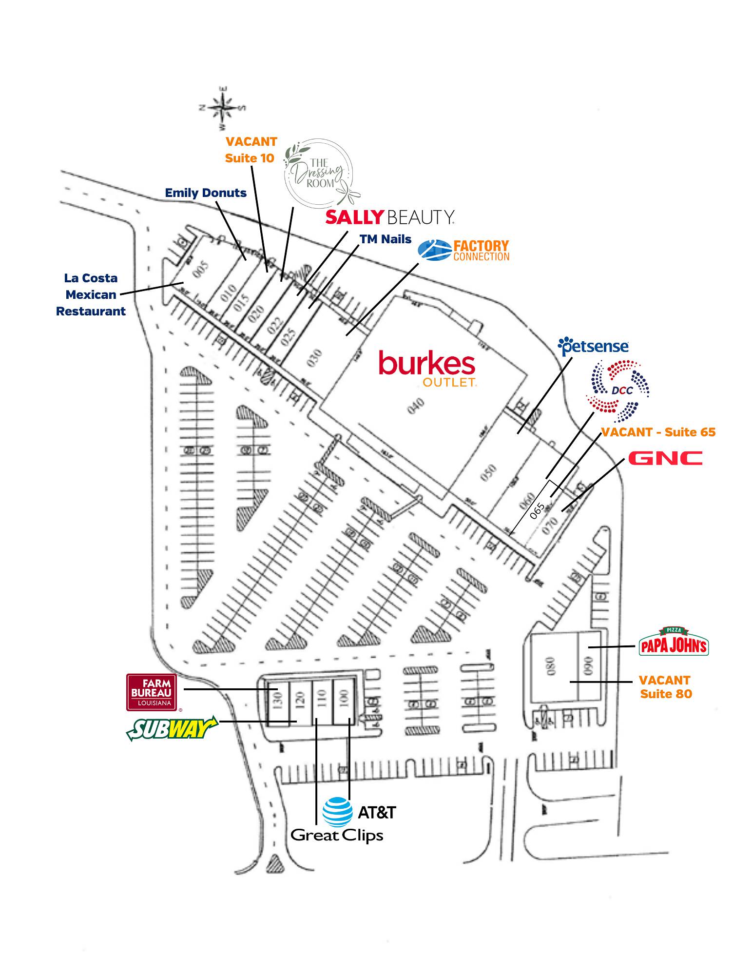 The Crossings Shopping Center on N. Main Street (US Hwy 127