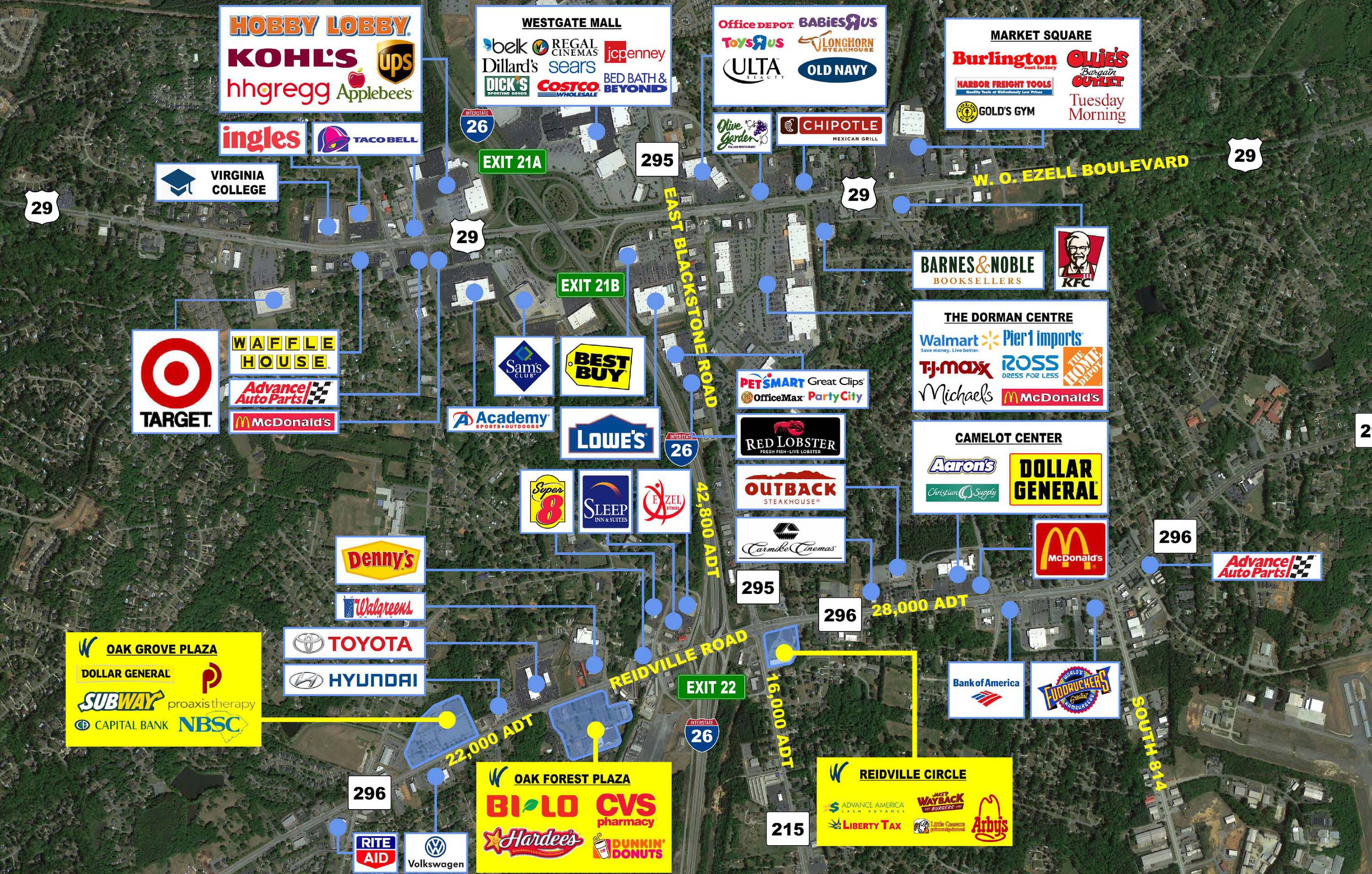 2660 Reidville Road, Spartanburg, SC 29301 Retail Space for Lease