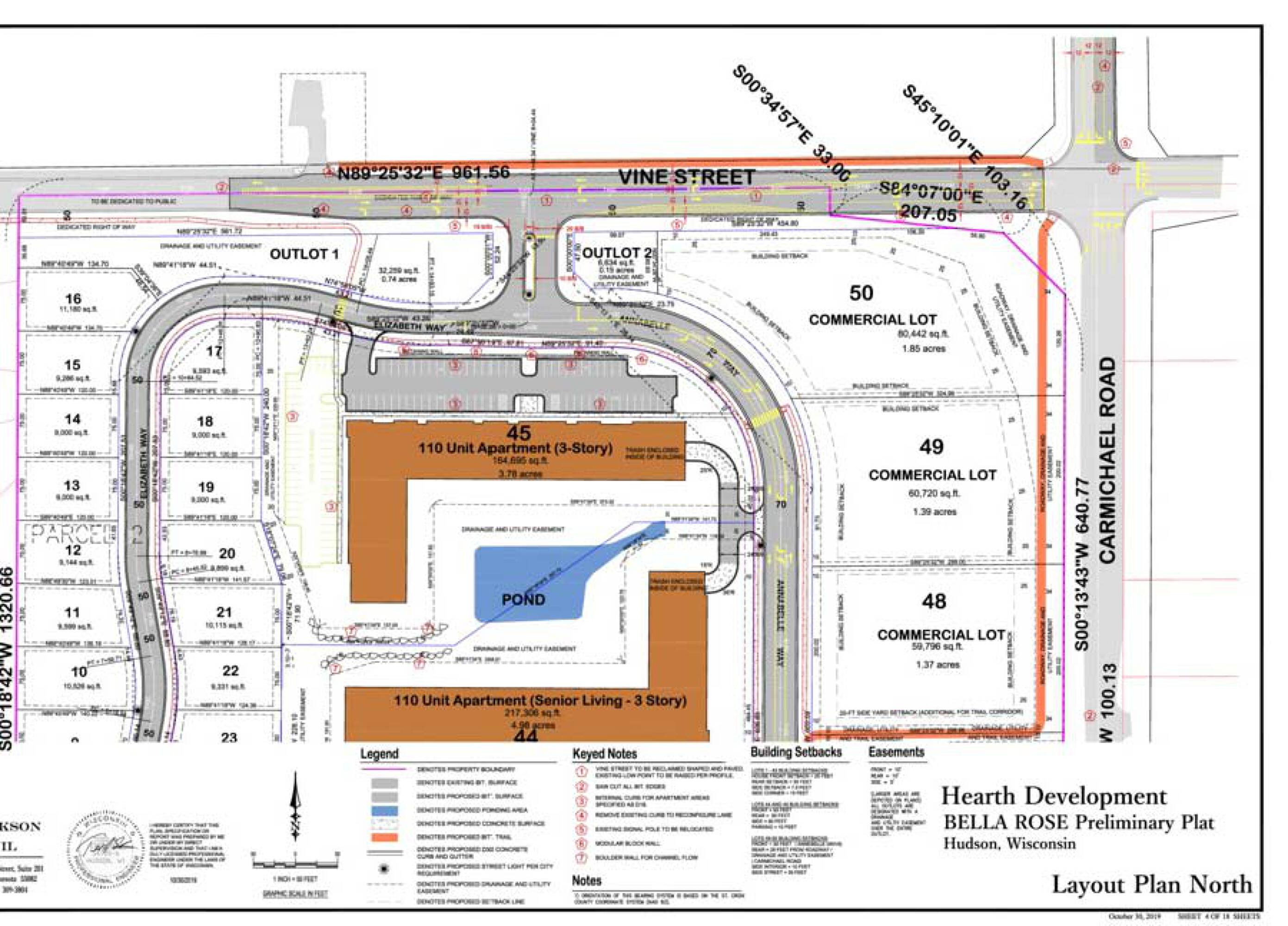 Carmichael Road and Vine Street, Hudson, WI 54016