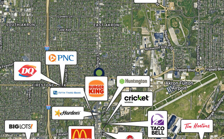 Pictures of Retail property located at 1117 S Arlington St, Akron, OH 44306 for lease - image #1
