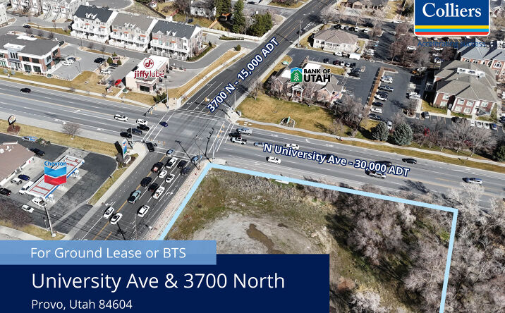 Pictures of Land property located at SWC University Ave and 3700 North, Provo, UT 84604 for lease - image #1
