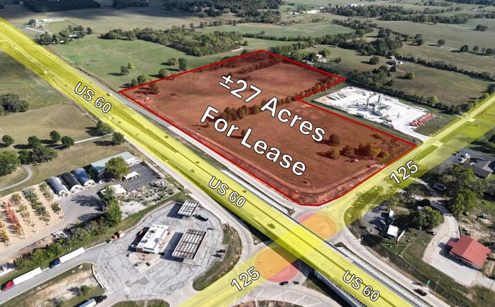 Pictures of Land property located at East US Hwy 60 & 125, Rogersville, MO 65742 for lease - image #1