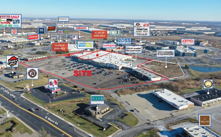 Pictures of Retail property located at 2575 E Main St, Plainfield, IN 46168 for lease - image #1