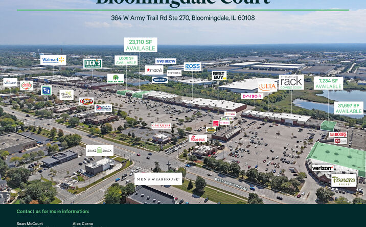 Pictures of Retail property located at 364 W Army Trail Rd, Bloomingdale, IL 60188 for lease - image #1
