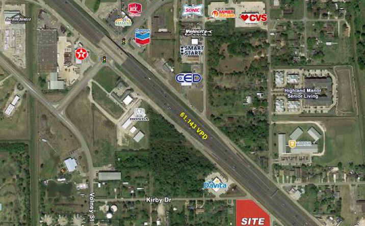 Pictures of Land property located at 4101 Kirby Dr, La Marque, TX 77568 for lease - image #1