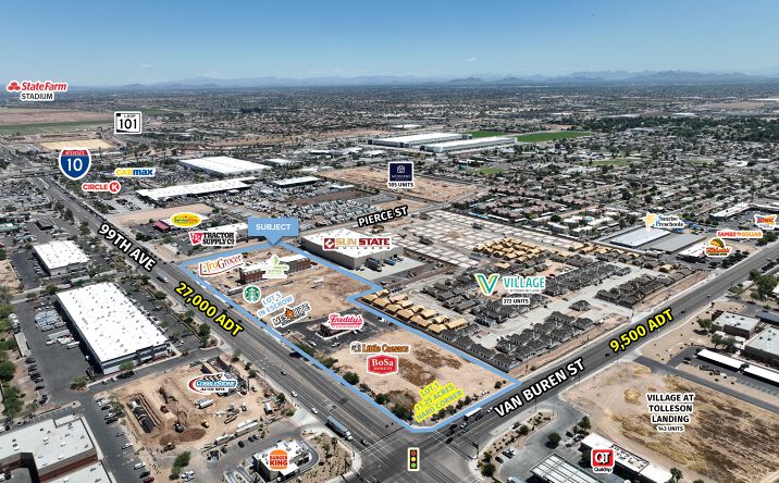 Pictures of Retail, Land property located at NEC 99th Ave & Van Buren St, Tolleson, AZ 85353 for lease - image #1