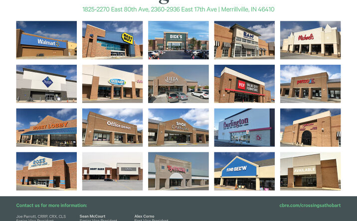 Pictures of Retail property located at 1825-1837 E 80th Ave, Merrillville, IN 46410 for lease - image #1
