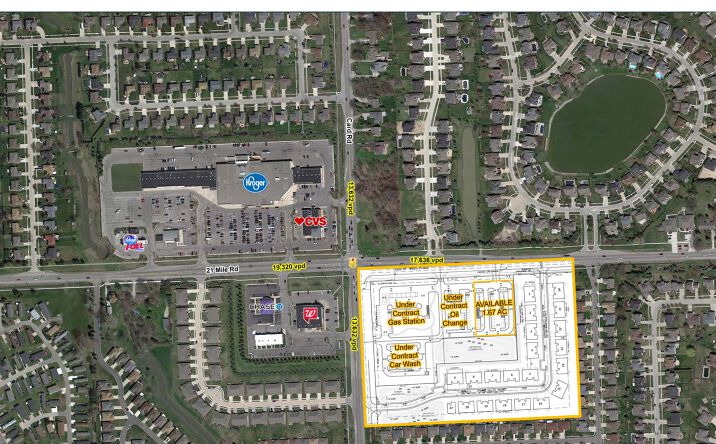 Pictures of Land property located at SEC 21 Mile Rd & Card Rd, Macomb, MI 48044 for lease - image #1