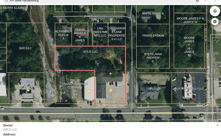 Pictures of Land property located at 1715 Hardy St/Dixie Ave, Hattiesburg, MS 39401 for lease - image #1