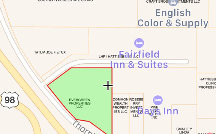 Pictures of Land property located at 235 Thornhill Dr, Hattiesburg, MS 39402 for lease - image #1