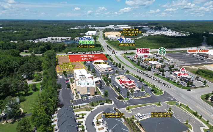Pictures of Land property located at Lakeridge Parkway and Lewistown Road, Ashland, VA 23005 for lease - image #1