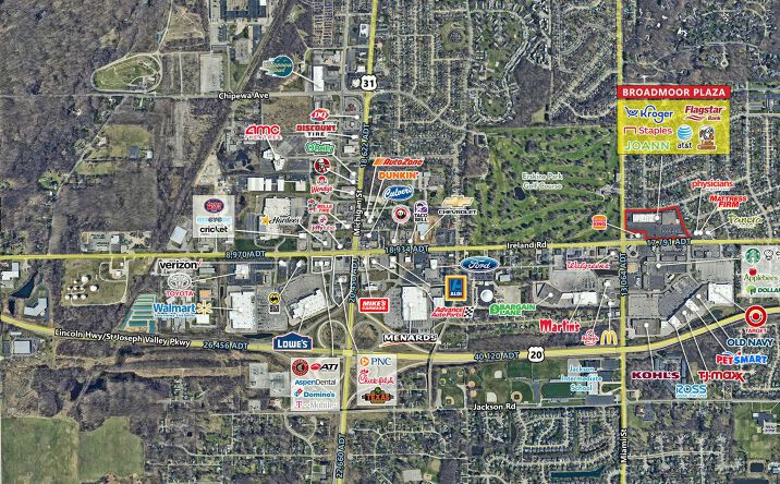 Pictures of Retail property located at 1143 East Ireland Road, South Bend, IN 46614 for lease - image #1