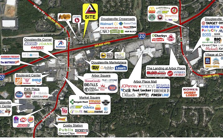 Pictures of Retail property located at 3000 Chapel Hill Rd, Douglasville, GA 30135 for lease - image #1