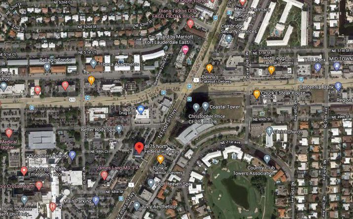Pictures of Office property located at 4875 N. Federal Highway, Fort Lauderdale, FL 33308 for lease - image #1