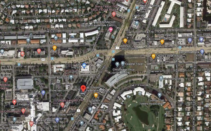 Pictures of Office property located at 4875 N. Federal Highway, Fort Lauderdale, FL 33308 for lease - image #1