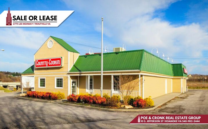 Pictures of Retail, Restaurant property located at 2775 Lee Hwy, Troutville, VA 24175 for lease - image #1