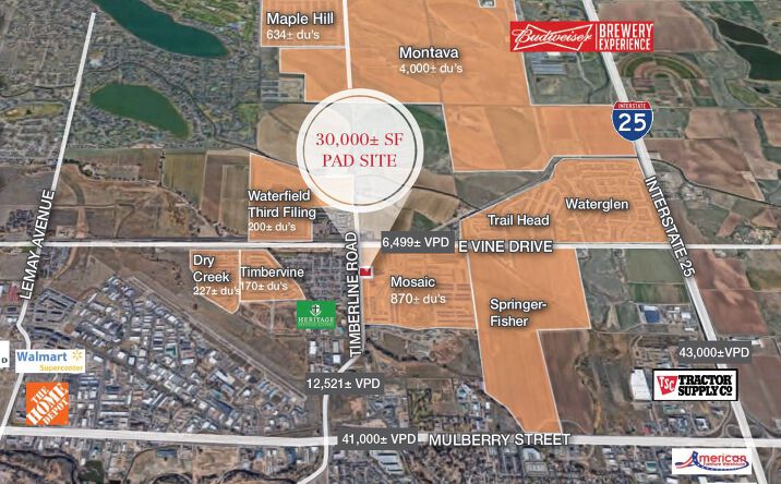 Pictures of Land property located at NEC of Timberline Road and Sykes Drive, Fort Collins, CO 80524 for lease - image #1