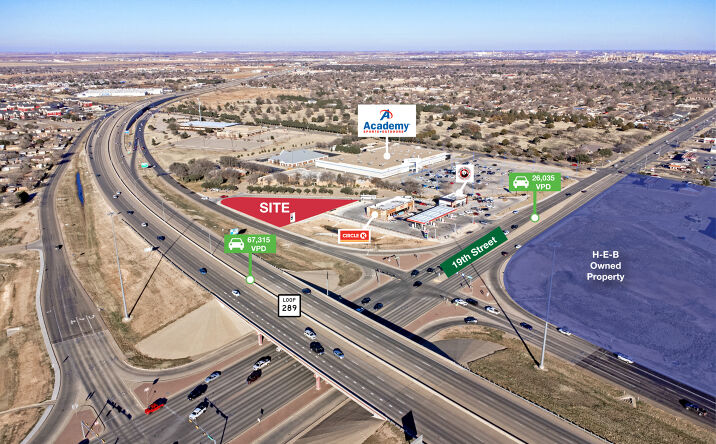 Pictures of Land, Retail property located at W Loop 289 & 19th Street, Lubbock, TX 79407 for lease - image #1
