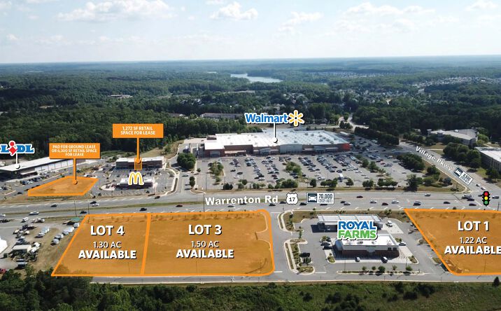 Pictures of Retail property located at Warrenton Road & Village Parkway, Fredericksburg, VA 22406 for lease - image #1