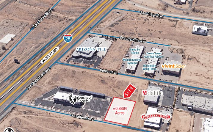 Pictures of Land property located at SEQ San Mateo Blvd. & Pasadena Ave, Albuquerque, NM 87113 for lease - image #1