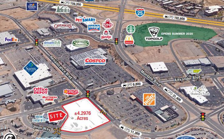 Pictures of Land property located at 1301 Renaissance Blvd. NE, LOS RNCHS ABQ, NM 87107 for lease - image #1