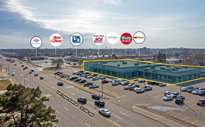 Pictures of Retail property located at 25225 Van Dyke Avenue, Center Line, MI 48015 for lease - image #1