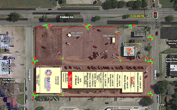 Pictures of Retail, Restaurant property located at 1805 N Galloway Ave, Mesquite, TX 75149 for lease - image #1