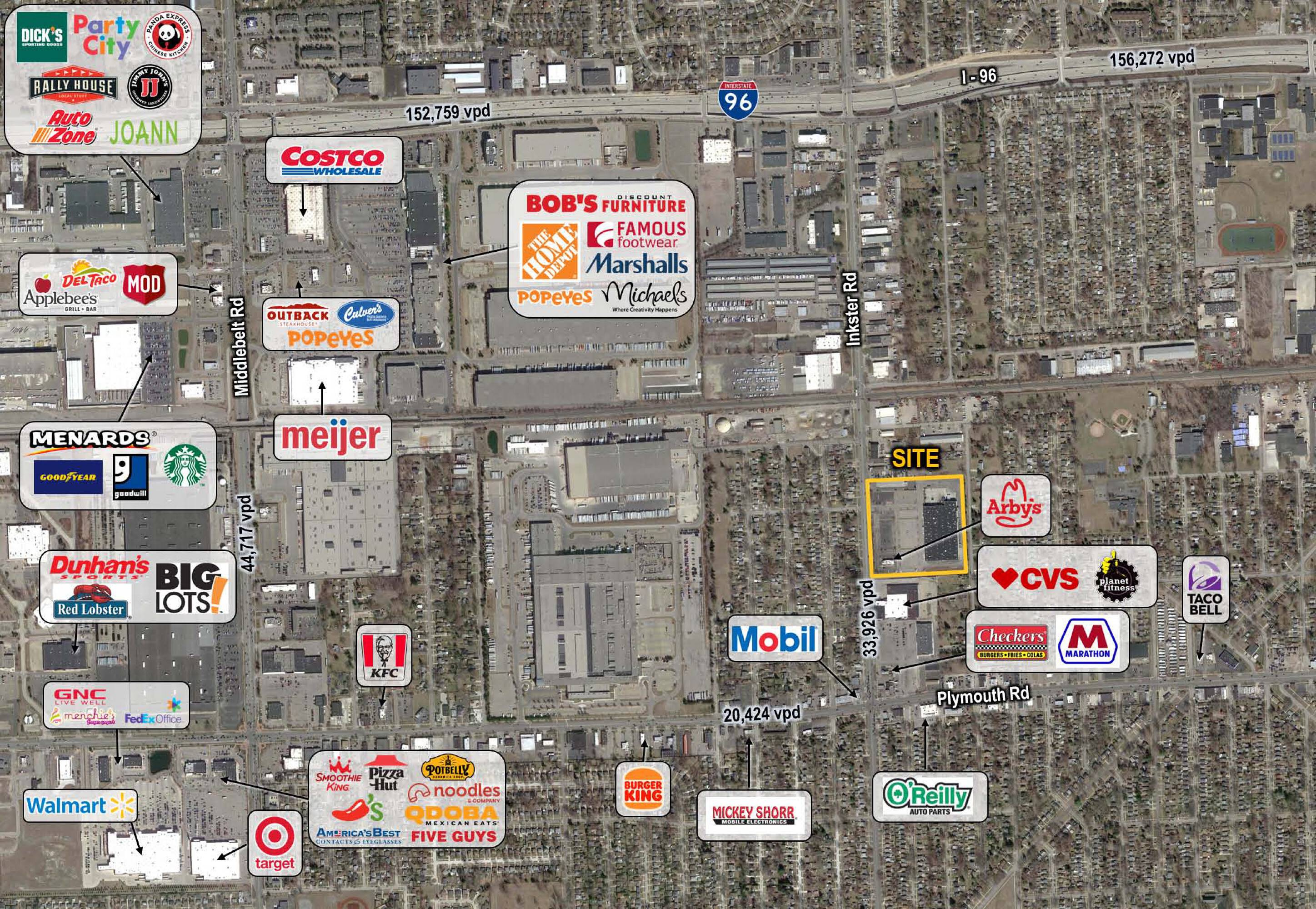 12100 Inkster Rd, Redford Charter Township, MI 48150 Retail Space for