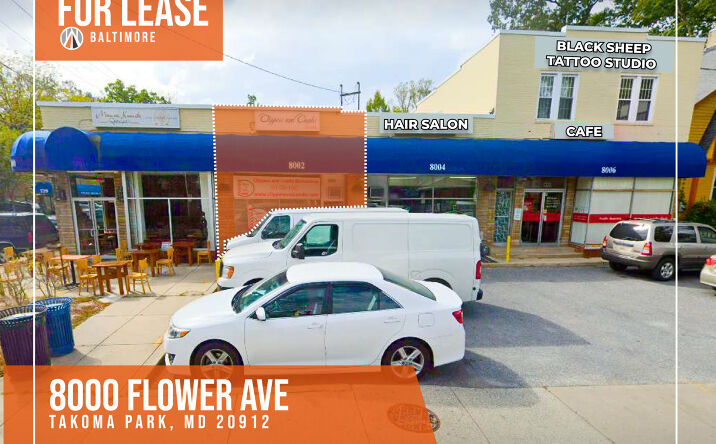 Pictures of Retail property located at 8000 Flower Ave, Takoma Park, MD 20912 for lease - image #1