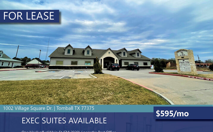 Pictures of Office property located at 1002 Village Square Dr, Tomball, TX 77375 for lease - image #1
