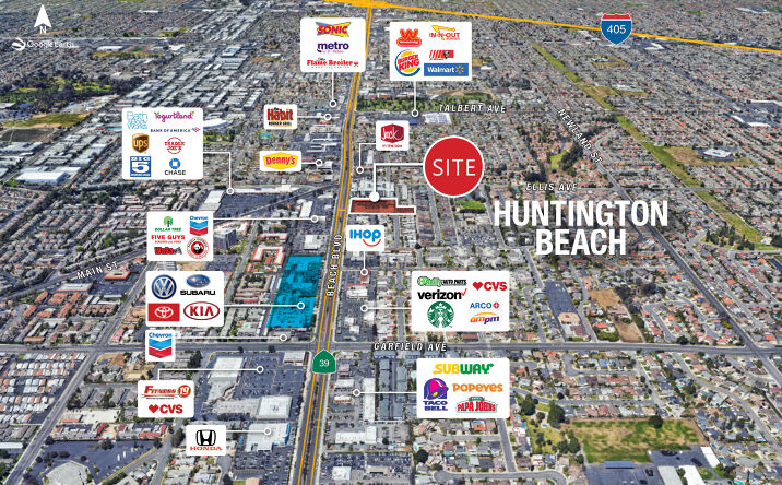 Pictures of Retail, Office property located at 18582 Beach Blvd, Huntington Beach, CA 92648 for lease - image #1