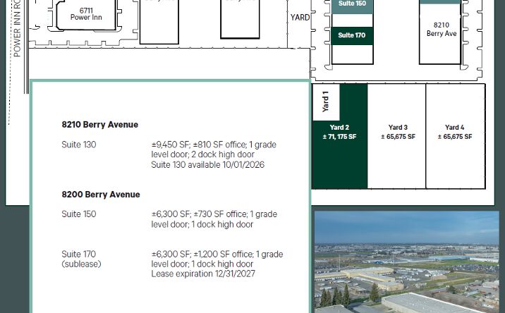 Pictures of Industrial property located at 8220 Berry Ave, Sacramento, CA 95828 for lease - image #1
