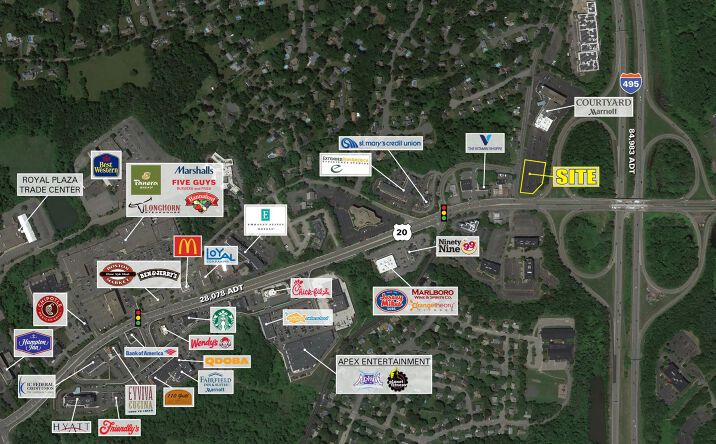 Pictures of Retail property located at Route 20 & Route 495, Marlboro, MA 01752 for lease - image #1