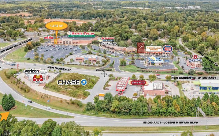 Pictures of Retail property located at 1641 New Garden Road, Greensboro, NC 27410 for lease - image #1