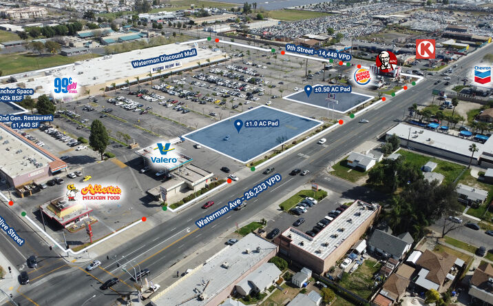 Pictures of Retail, Land property located at 905-1003 N Waterman Ave, San Bernardino, CA 92410 for lease - image #1