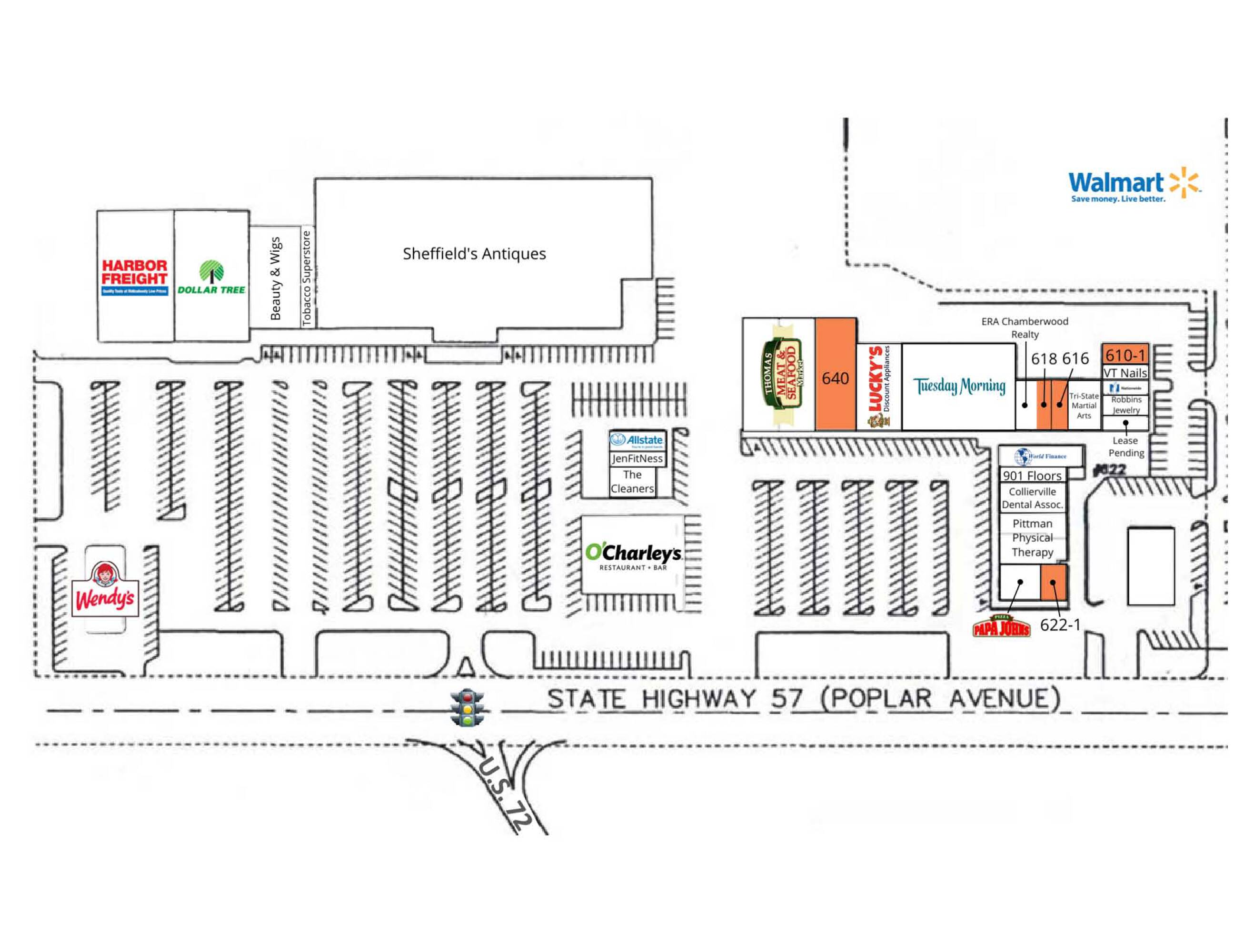 622 W. Poplar Ave, collierville, TN 38017