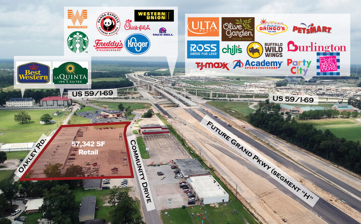 Pictures of Retail property located at 22475 - 22606 Community Drive, New Caney, TX 77365 for lease - image #1